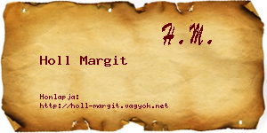 Holl Margit névjegykártya